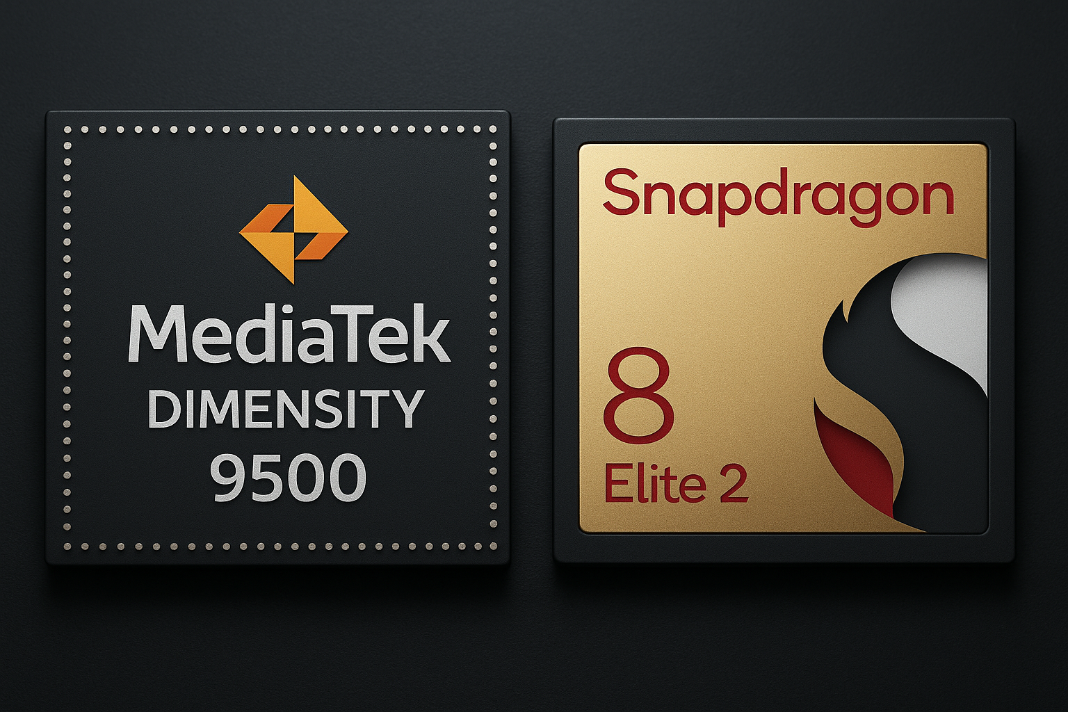 MediaTek Dimensity 9500 vs Snapdragon 8 Elite 2 chipset comparison